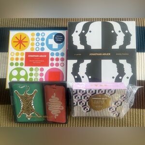 Jonathan Adler Gift Bundle: Multicolor Graphic Game, Puzzle, Travel and Card Set